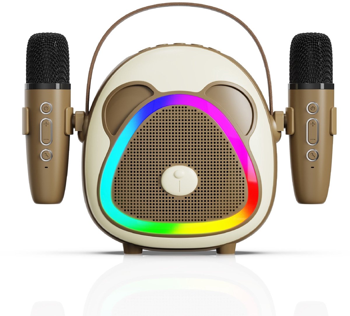 Karaoke Set vlinders - karaoke microfoon kinderen Bruin Panda - karaoke kinderen - Bluetooth Speaker - Karaokeset voor Volwassenen en Kinderen