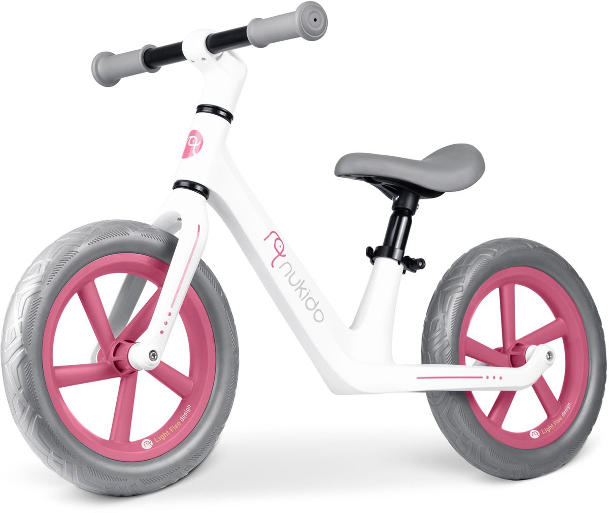 Loopfiets voor kinderen Nukido Light Flee – licht, stabiel en verstelbaar