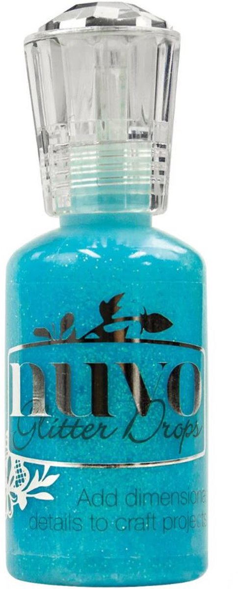 Glitter drops blue lagoon - Nuvo
