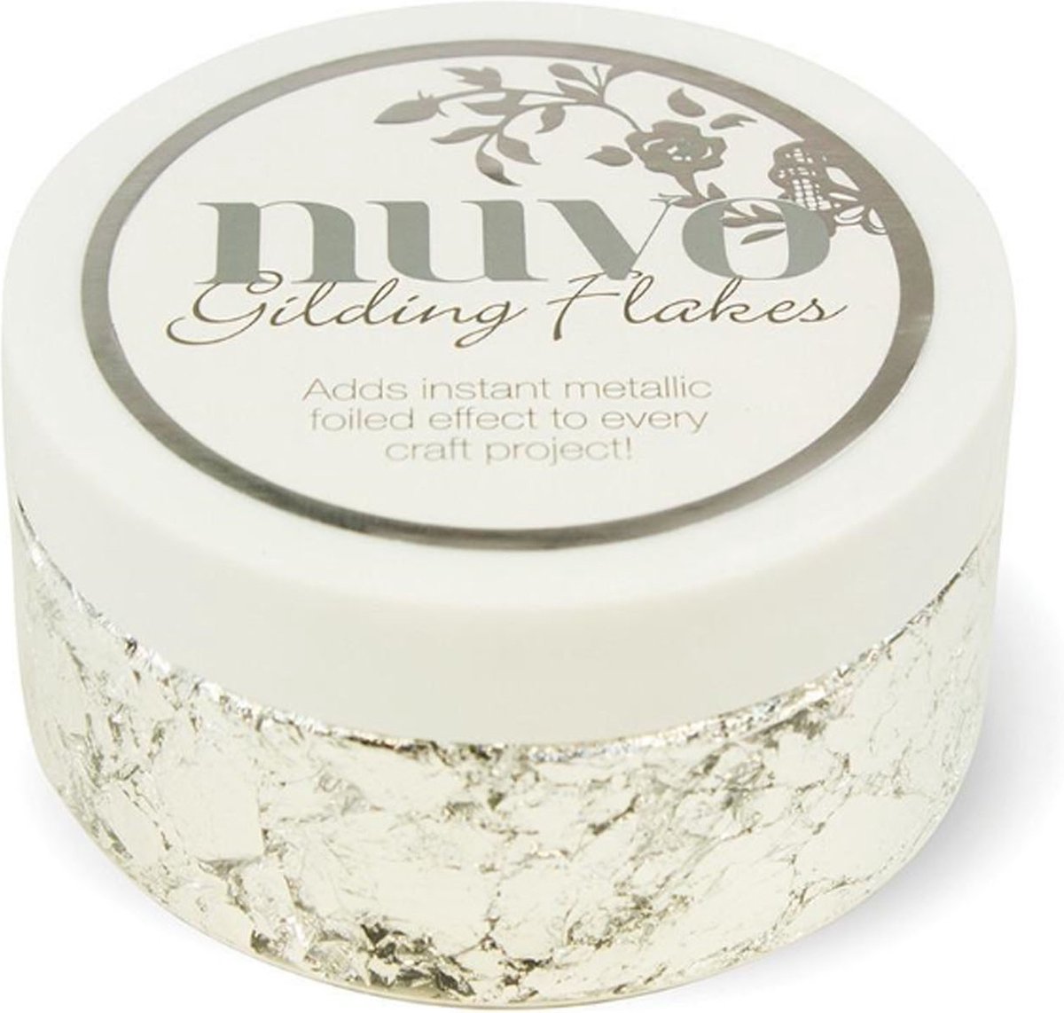 Nuvo gilding flakes (200ml) - silver bullion 851N