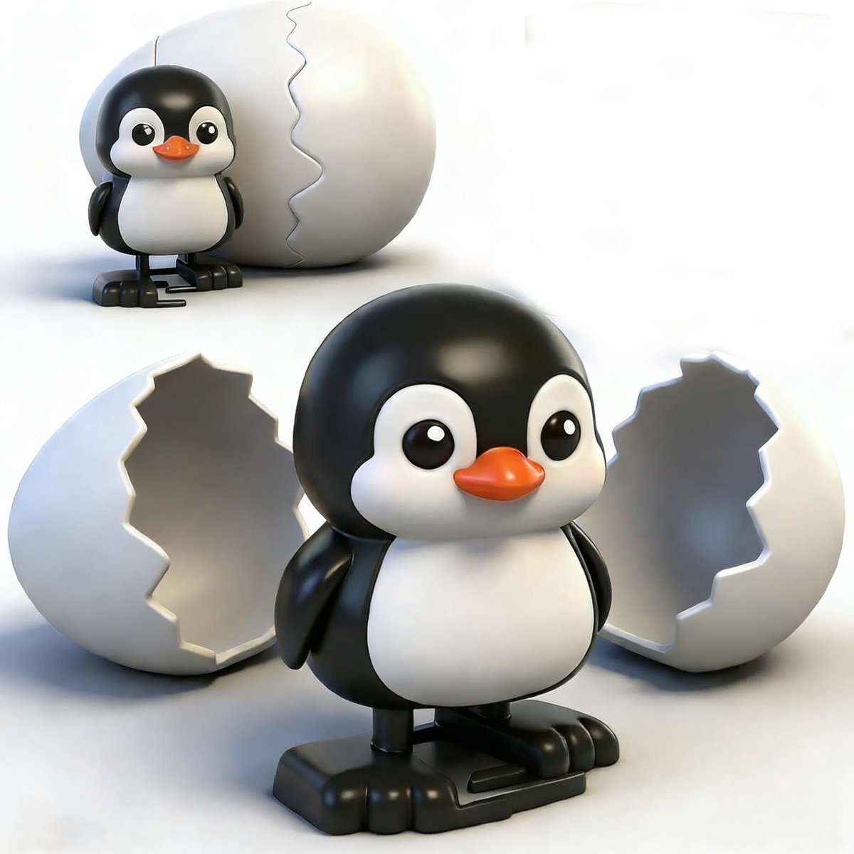 Paas Speelgoed Boom Eieren – Opwindbare Verrassingseieren Met Uitkomende Dino Ei Speelgoed – Lopende Pinguïn Speeltjes – Herbruikbaar Klokwerk Dino Fun Speelgoed Voor Jongens Meisjes Paascadeaus - 1 Stuk