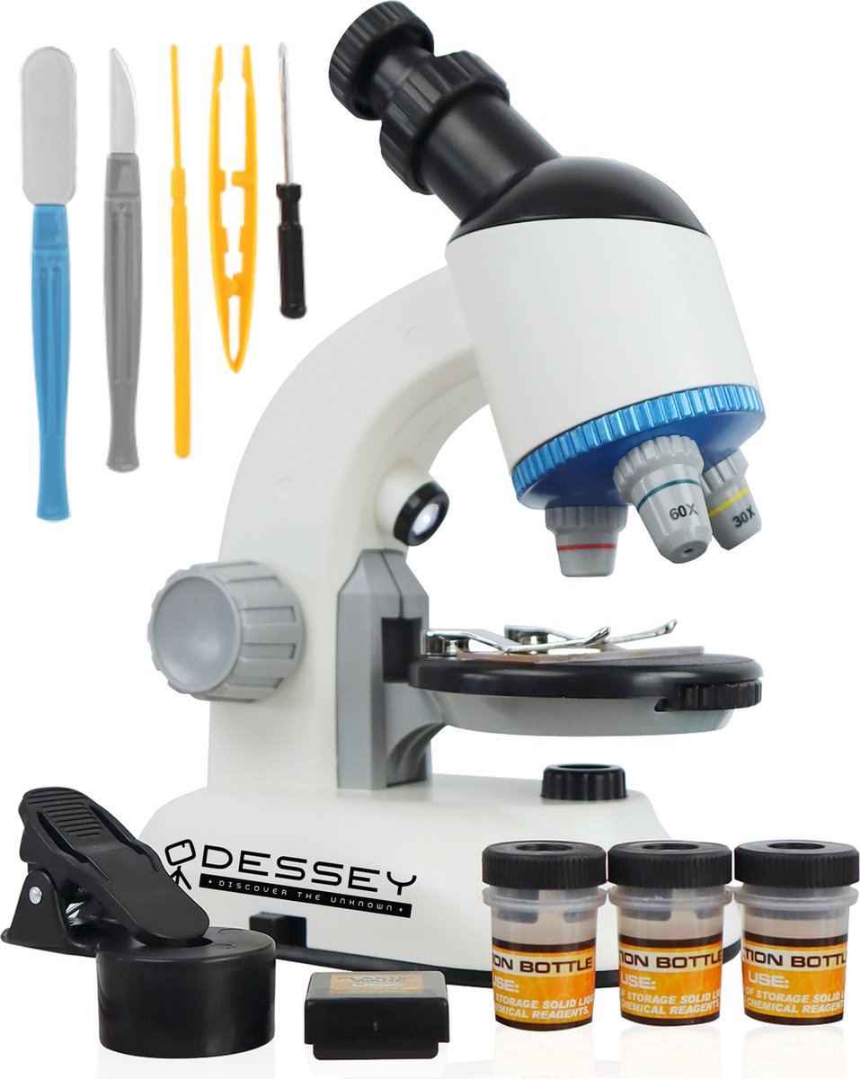 ODESSEY Microscoop - 1200X Vergroting - Kinderen - Junior - Microscope
