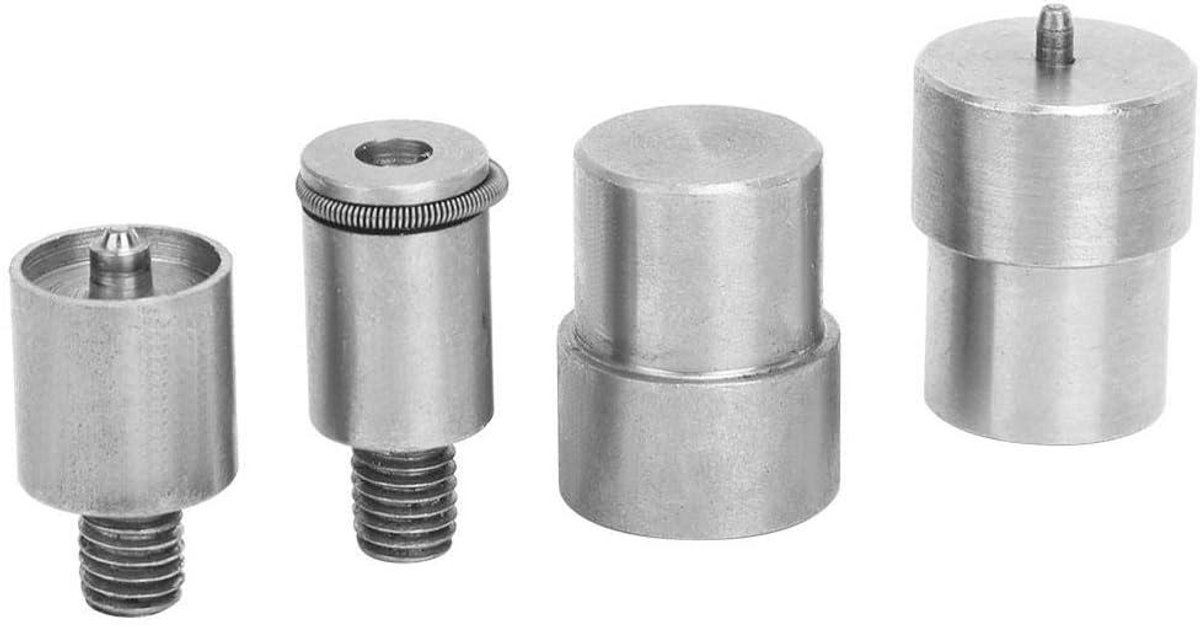 Klinknagels matrijzen set 12mm 15mm 21.5mm Rvs Vervanging Hand Press Machine - 4 stuks.
