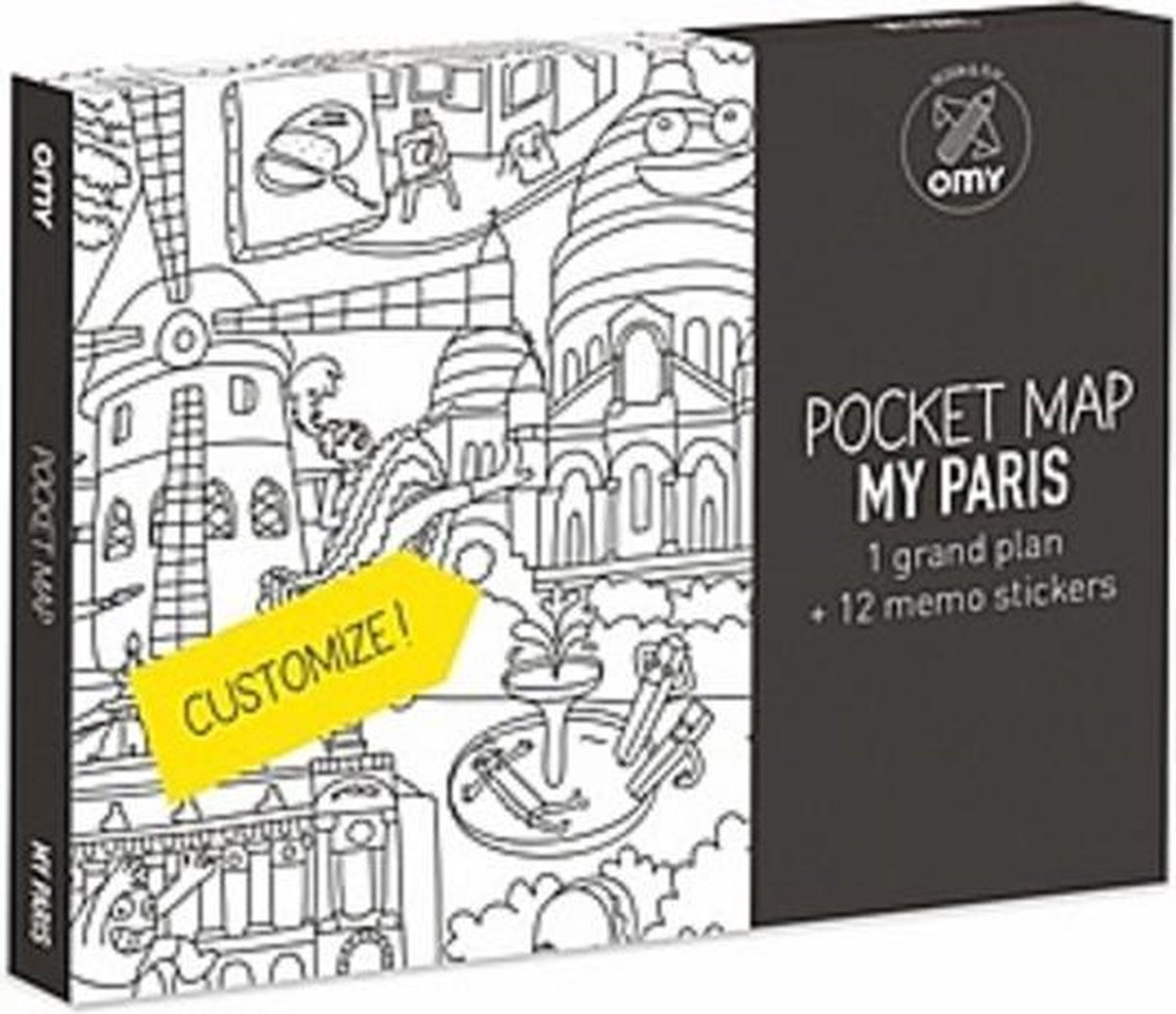 OMY - COLORING POCKET MAP - PARIS