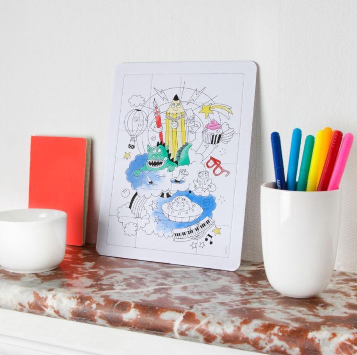 OMY - PUZZLE A COLORIER - FANTASTIC