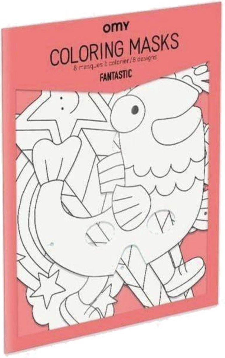 omy Coloring Paper Masks - The Fantasticks 8 designs