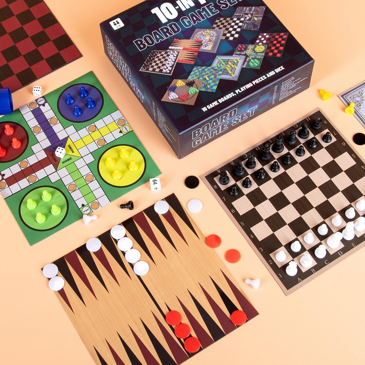 10-in-1 Spelletjesdoos van OOTB