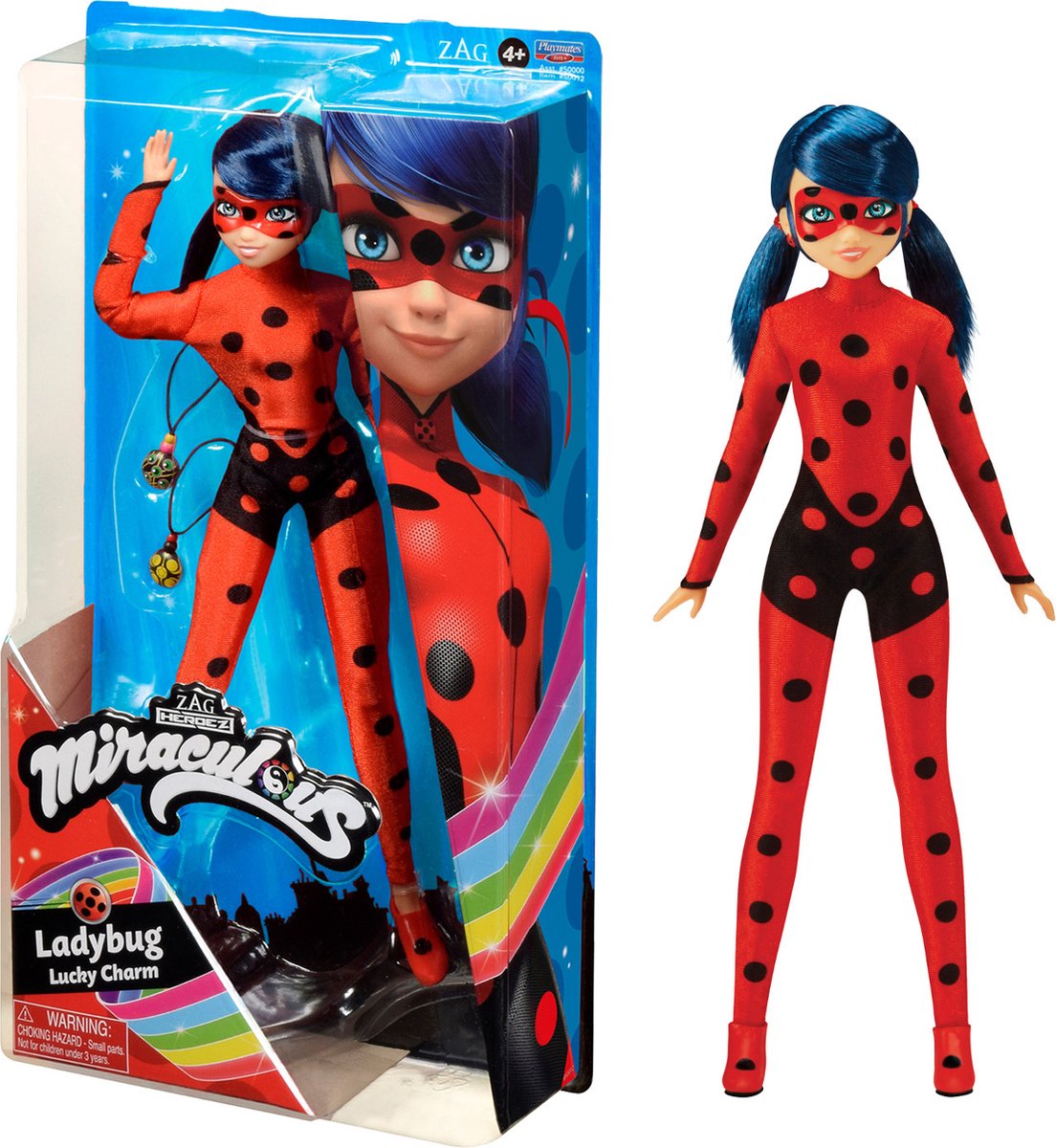 Miraculous - Pop Wonderbaarlijk Lieveheersbeestje Geluksbrenger - 26cm