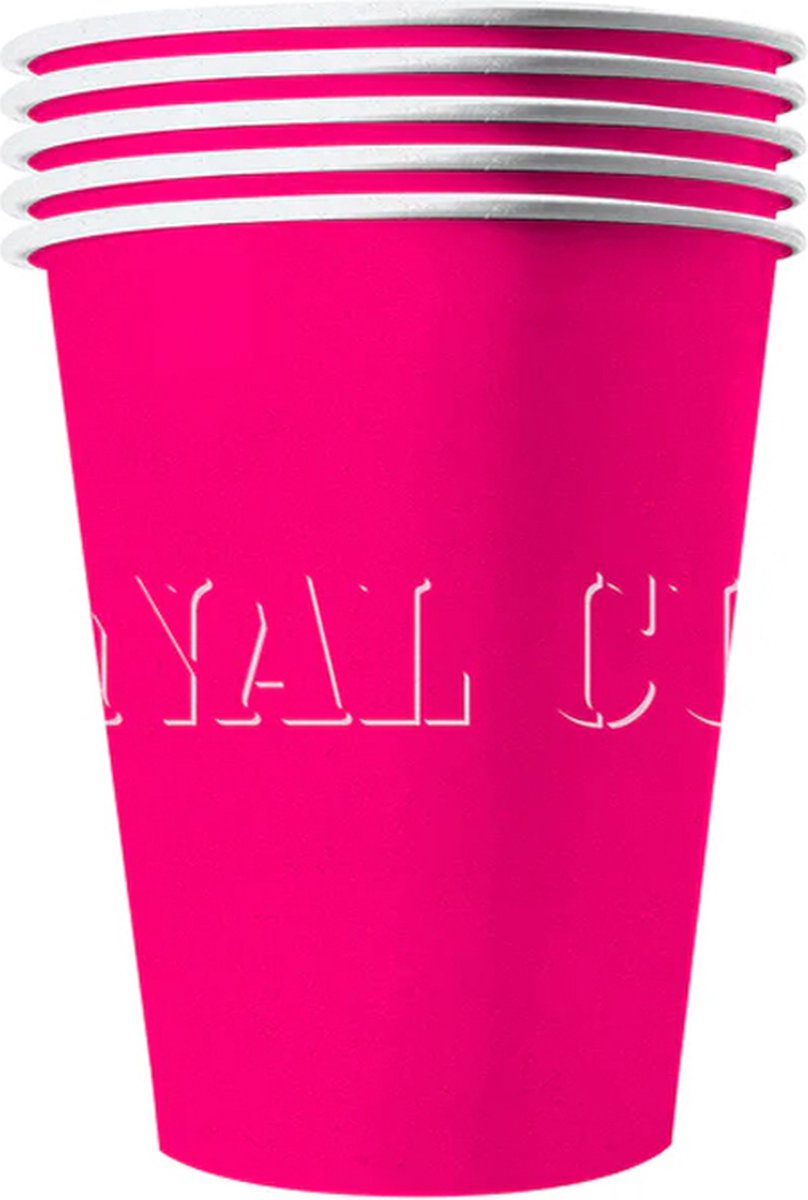 ORIGINAL CUP - 20 Amerikaans roze recyclebare kartonnen bekers 53 cl