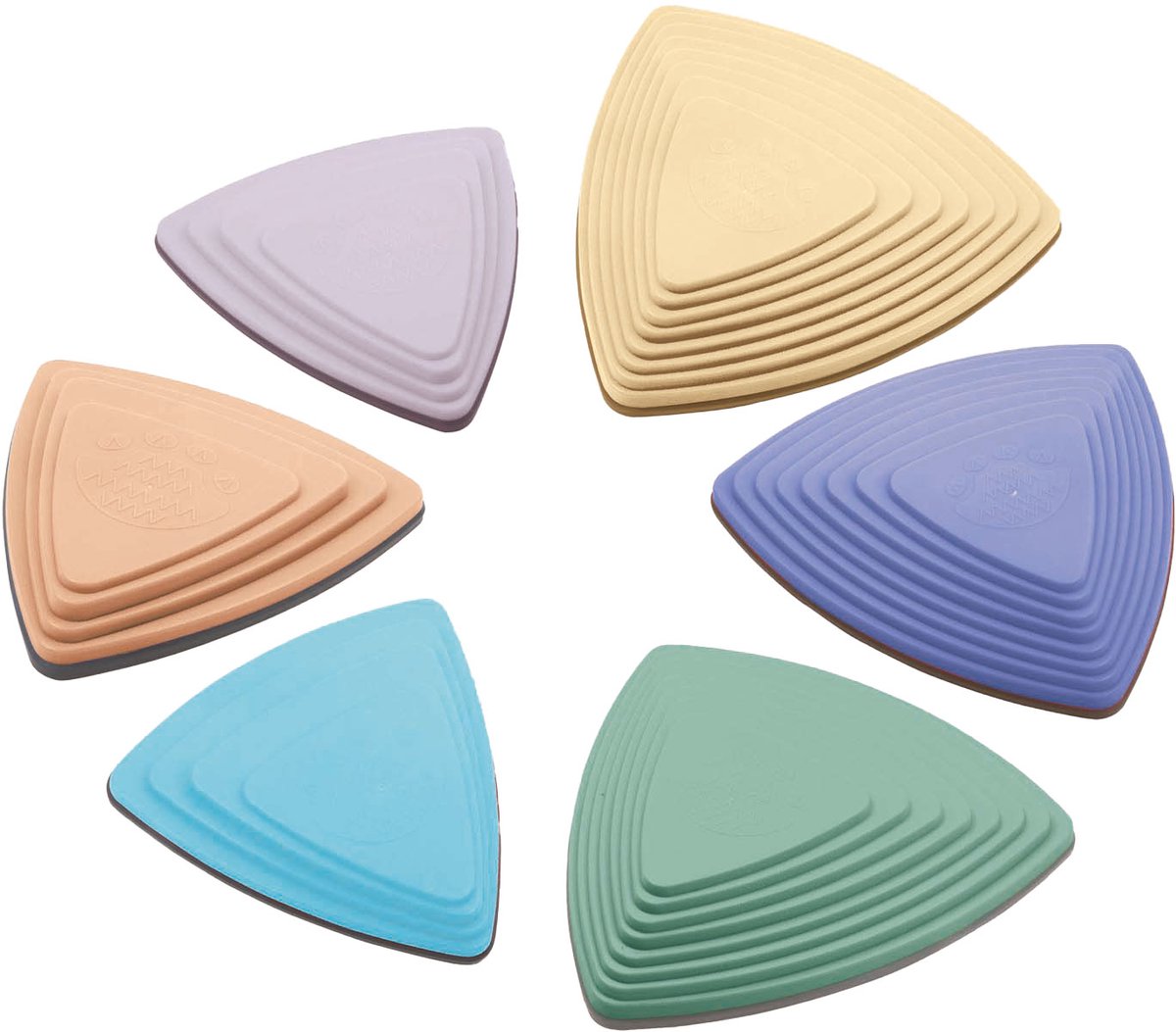 Outdoor Play Stapstenen - Set van 6 - Multi-kleur - Voor Kinderen