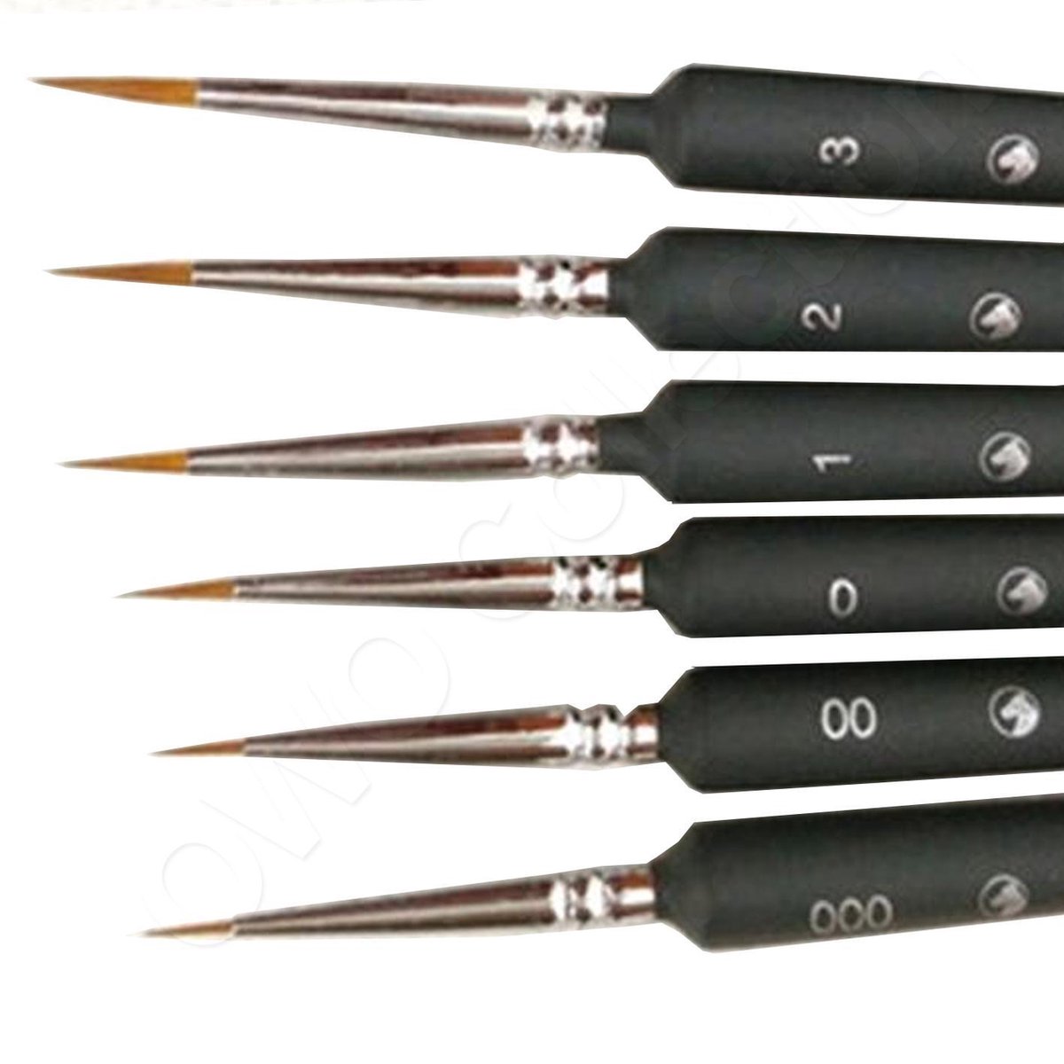   proffesionele miniatuur precisie kwasten penseel set met dunne nylon kwast - acrylverf - waterverf - 9 stuks