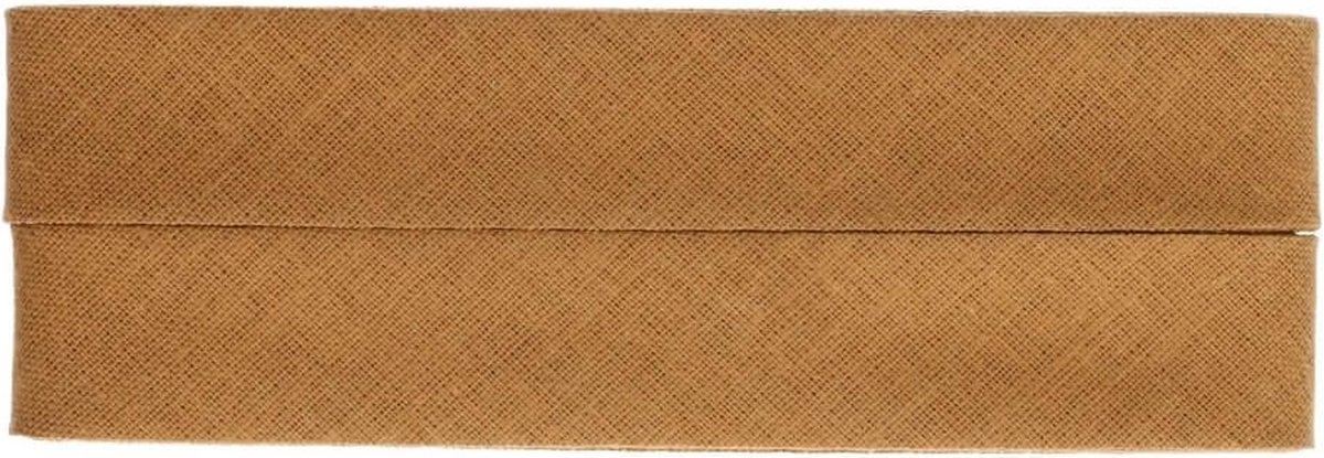 Biaisband katoen 20 mm 5 meter Lichtbruin 932