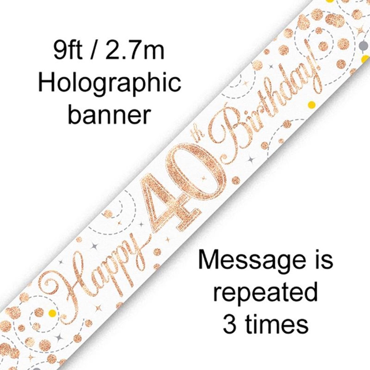 Banner 40 jaar Rose Gold