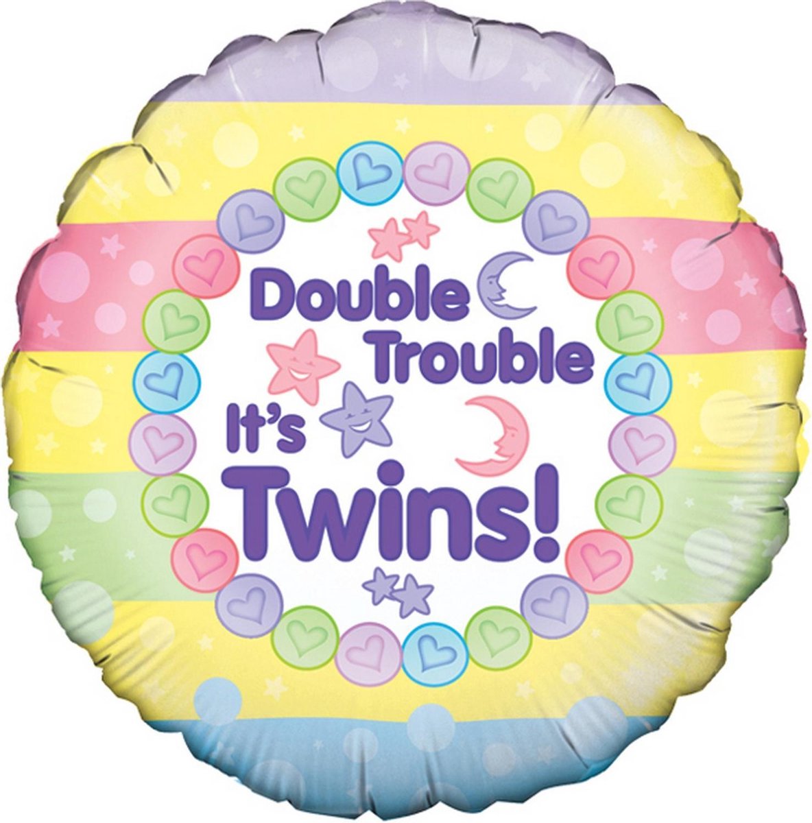Oaktree 18 Inch Double Trouble Its Twins Balloon (Multicoloured)