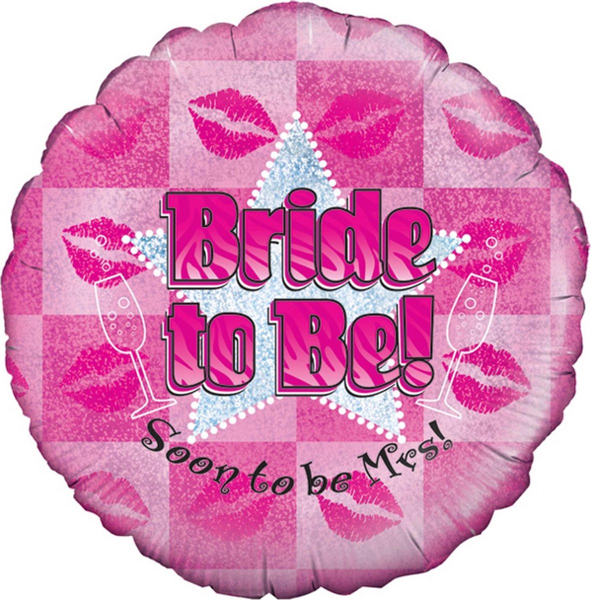 Oaktree 18 Inch Foil Bride To Be Balloon (Pink/Silver)