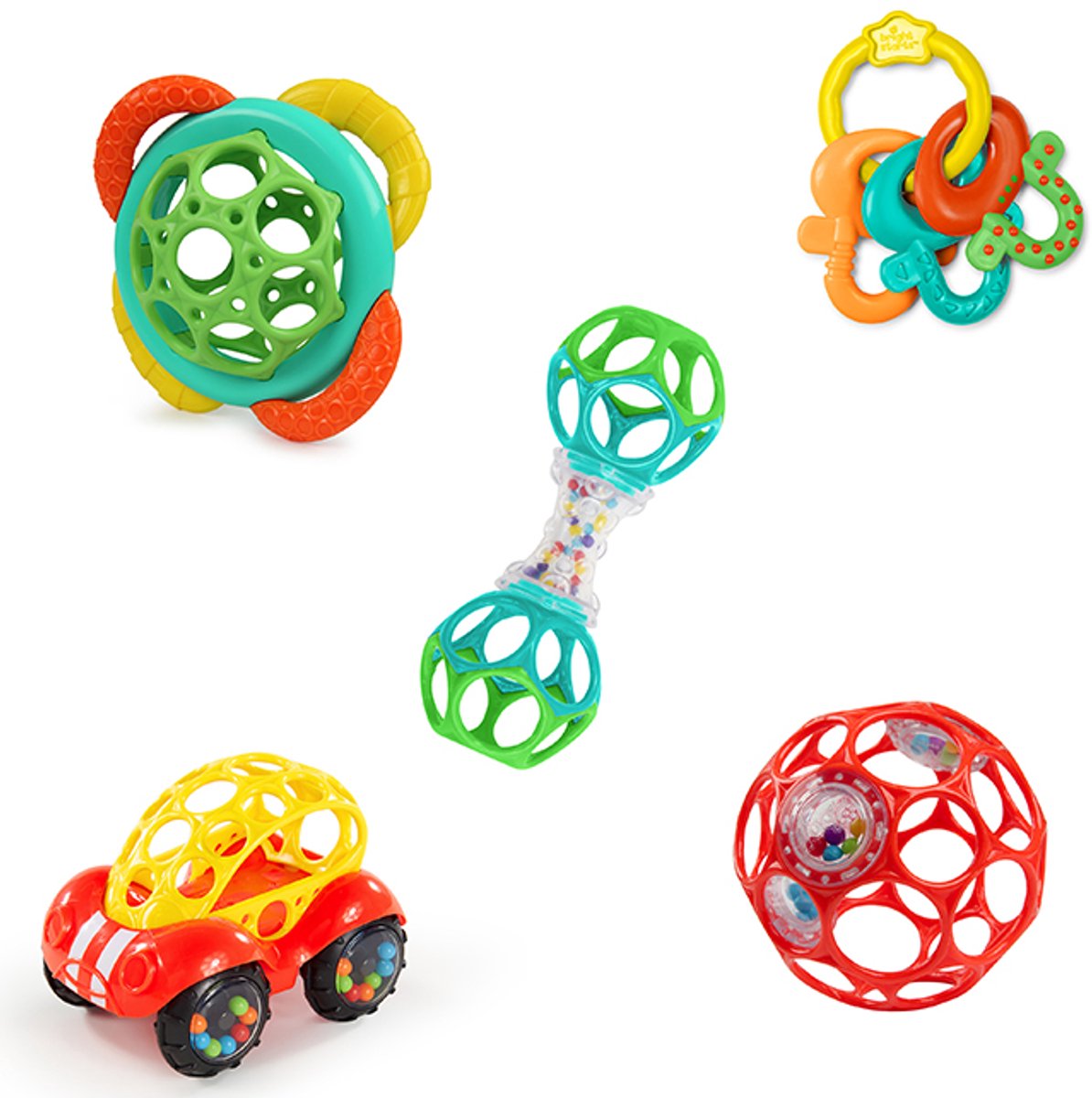 Oball cadeauset soothers & shakers - Oball - vanaf 0 maanden