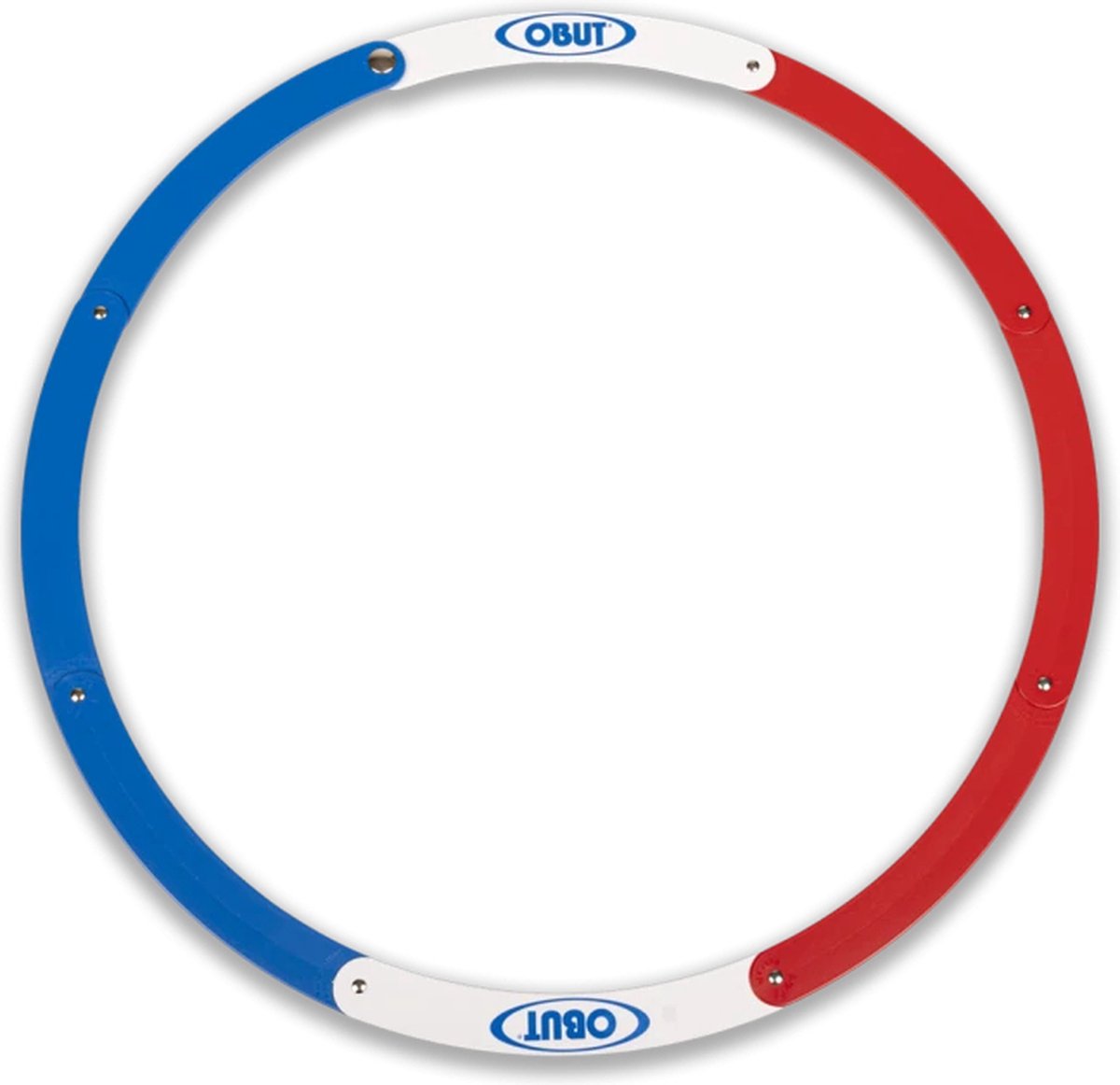   opvouwbare petanque cirkel in rood/wit/blauw