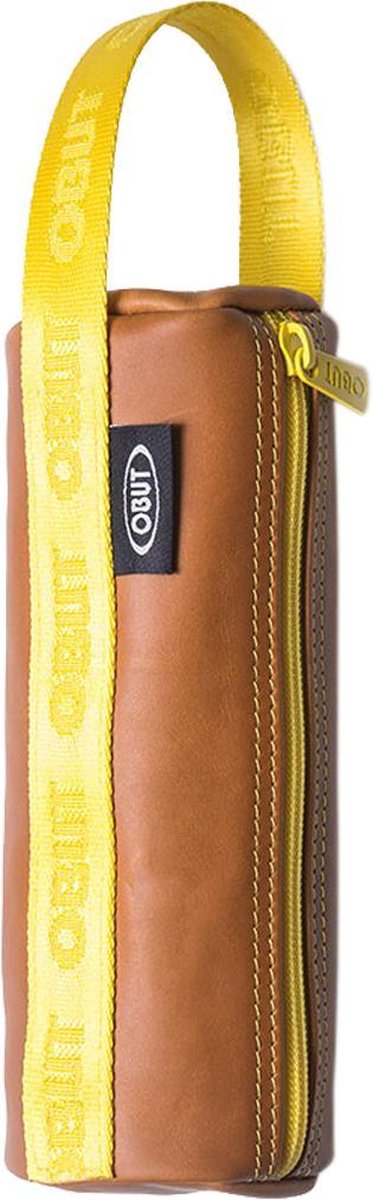   zachtlederen ronde etui camel