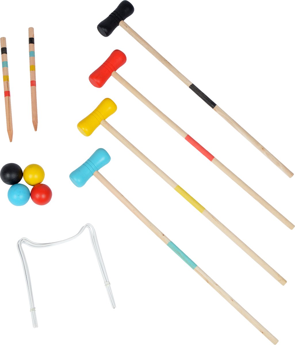   Croquet set - outdoor croquet tuinspel, het behendigheidsspel van hout