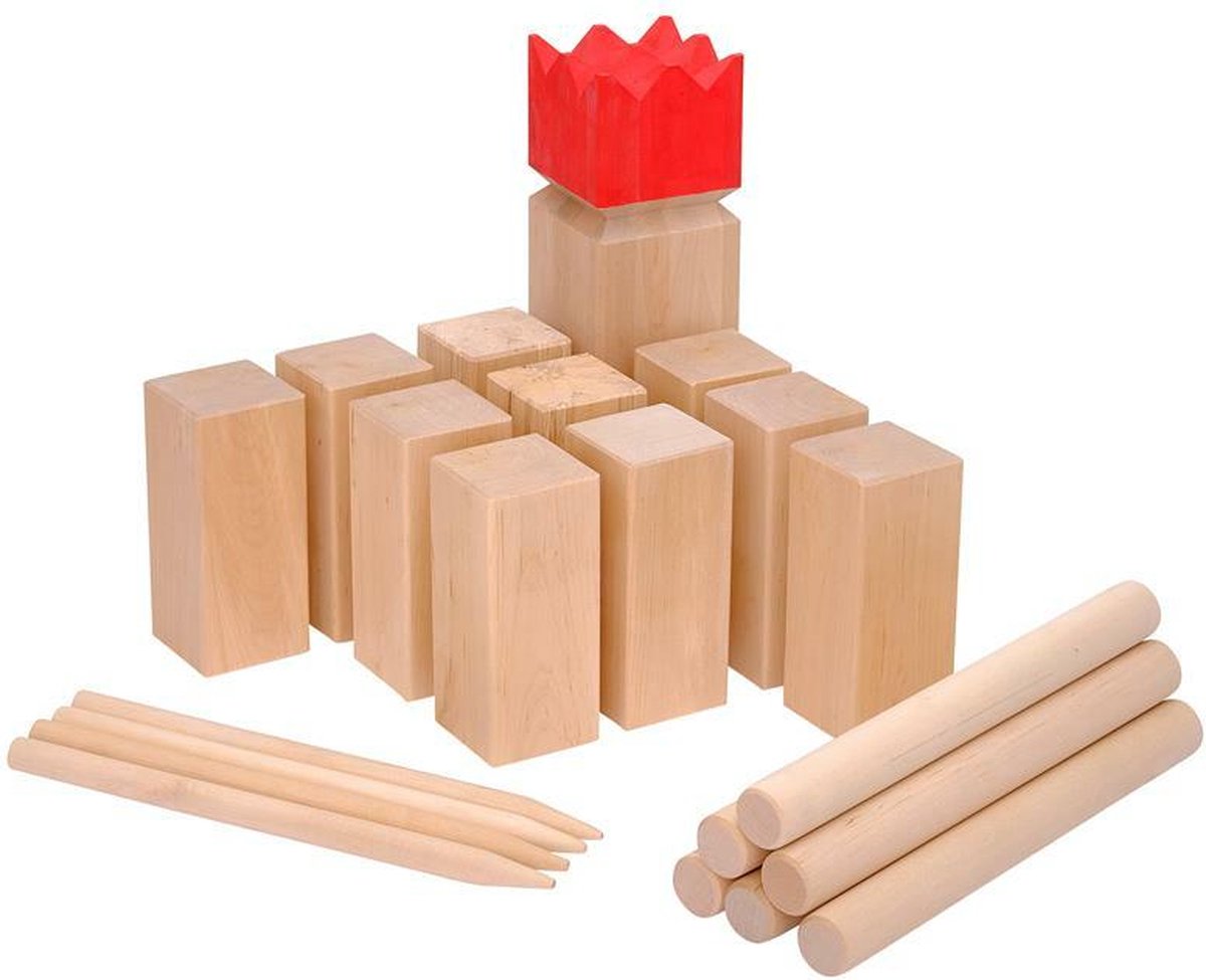 Ocean5 Werp spel Kubb Competition Berken rood 9x9x30 cm
