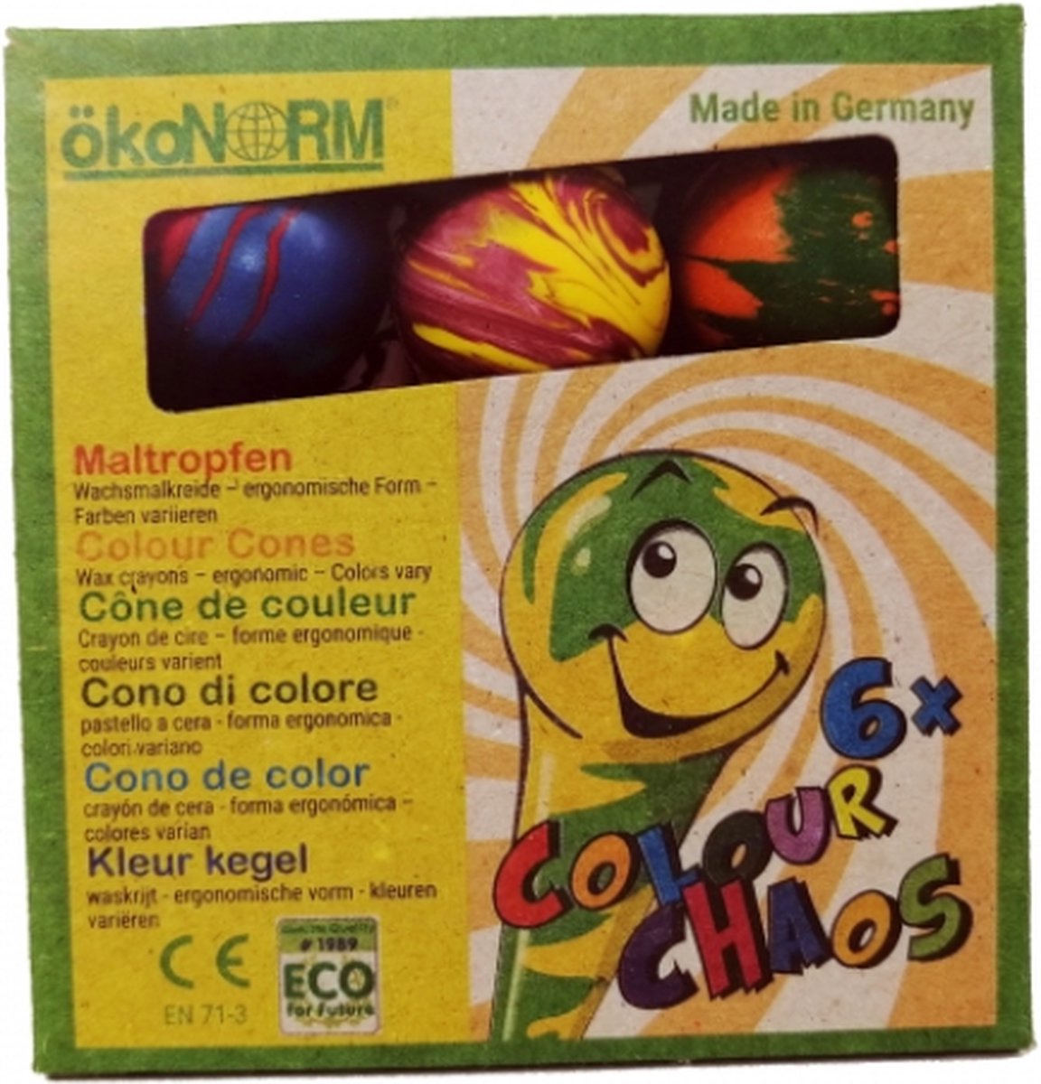 Ökonorm - Waskrijtjes MultiColor - Waskrijt - 6 stuks