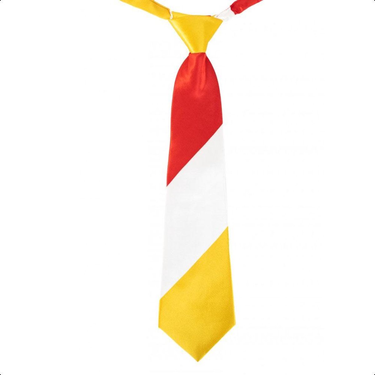 Oeteldonk Stropdas - Dames en Heren - Rood, Wit, Geel - Den Bosch - Carnaval