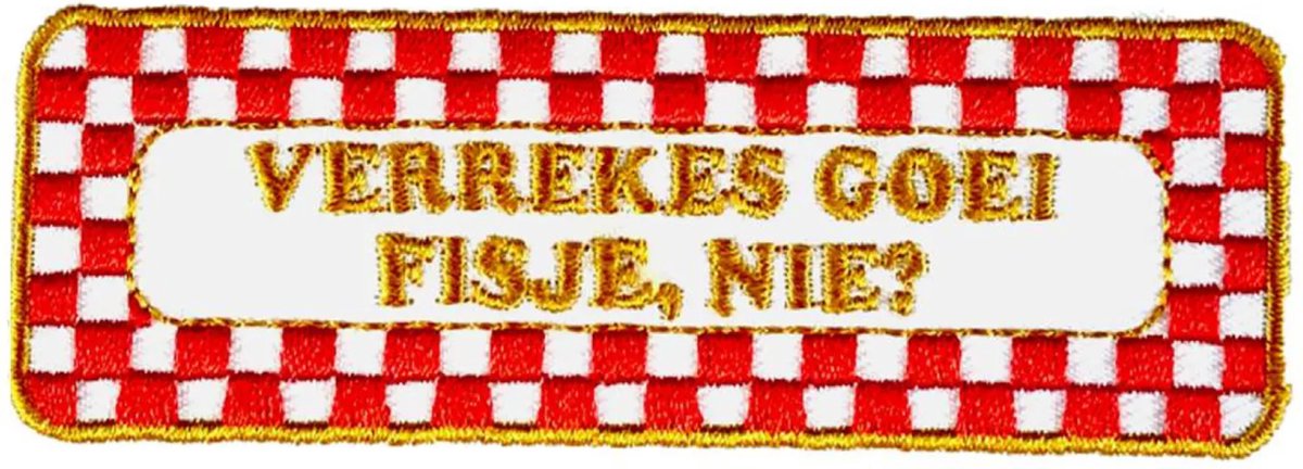 Oeteldonk embleem - Brabantse uitspraken - Goei fisje