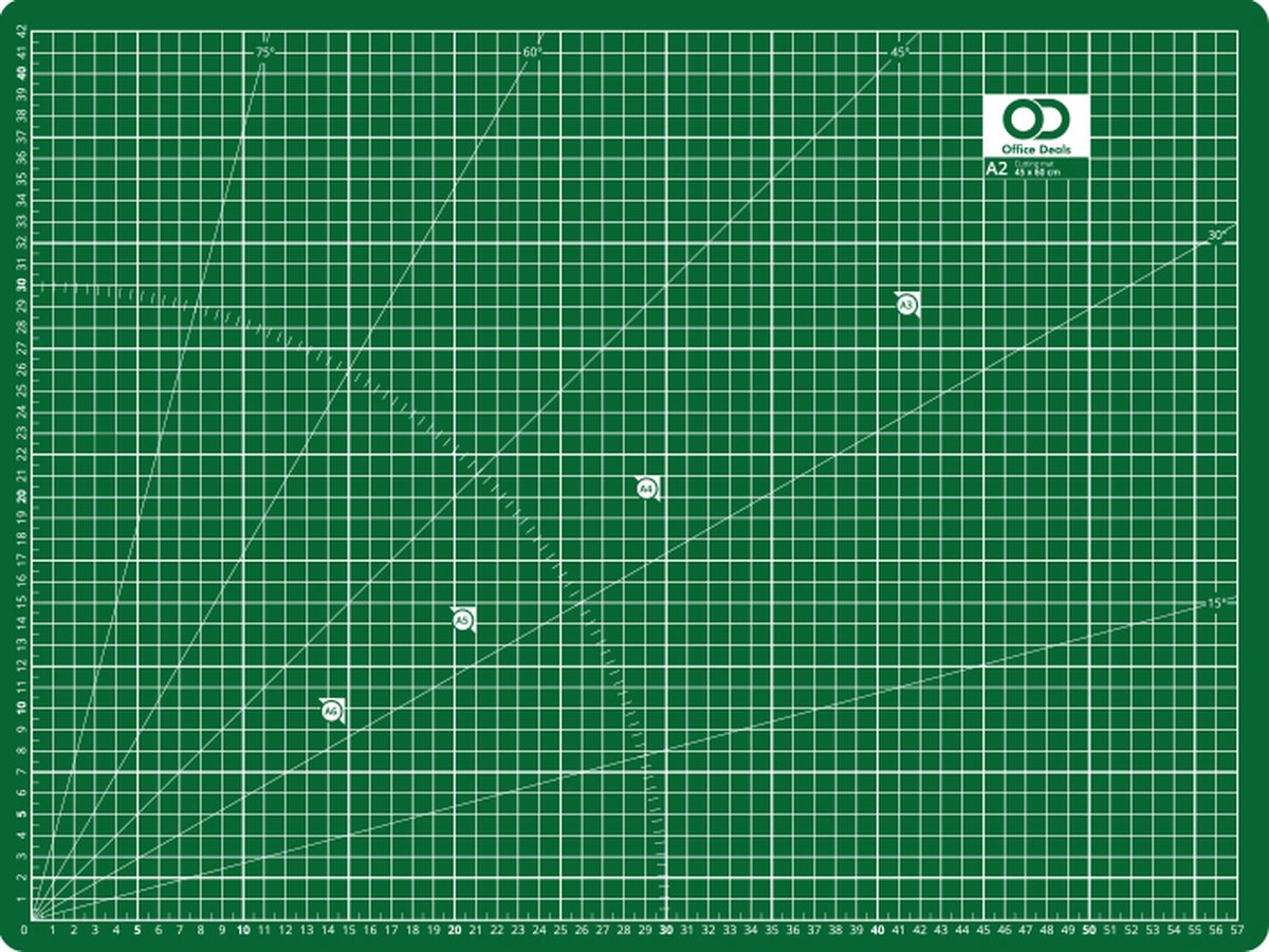 Snijmat A2 - Groen - 60x45 cm
