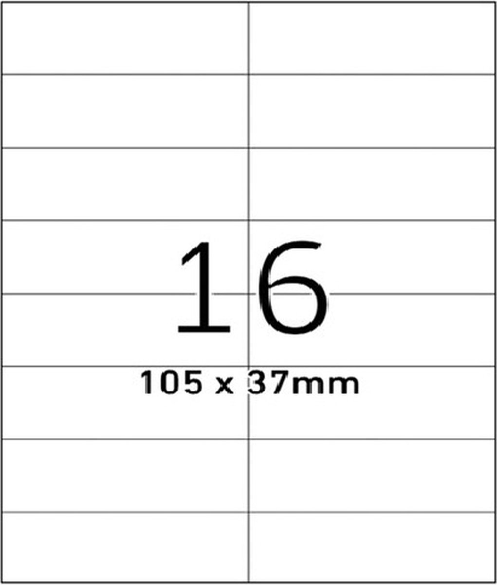 Etiket Office A4 - 105X37 - 16X