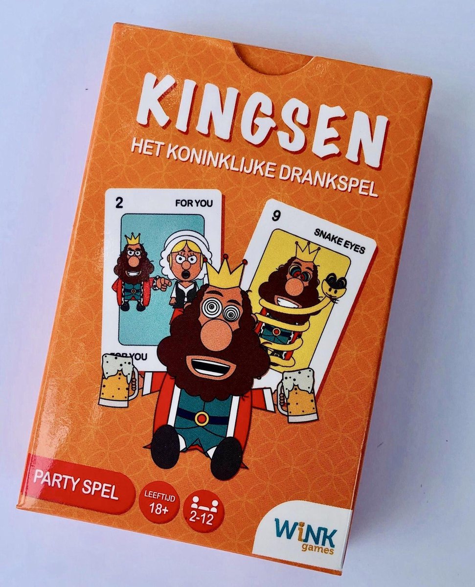 Kaartset Partyspel Kingsen, Het Koninklijk Kaartspel Drankspel
