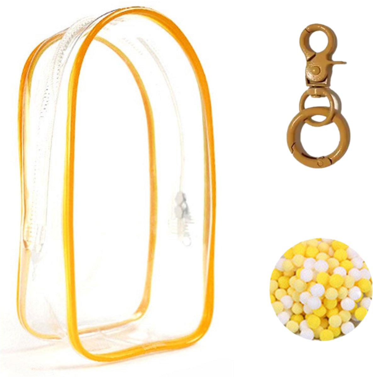okido - Doll Beschermhoes - Case geschikt voor Doll Monster- Bag charm hoes PVC - Transparant - Wit hoesje voor Poppen