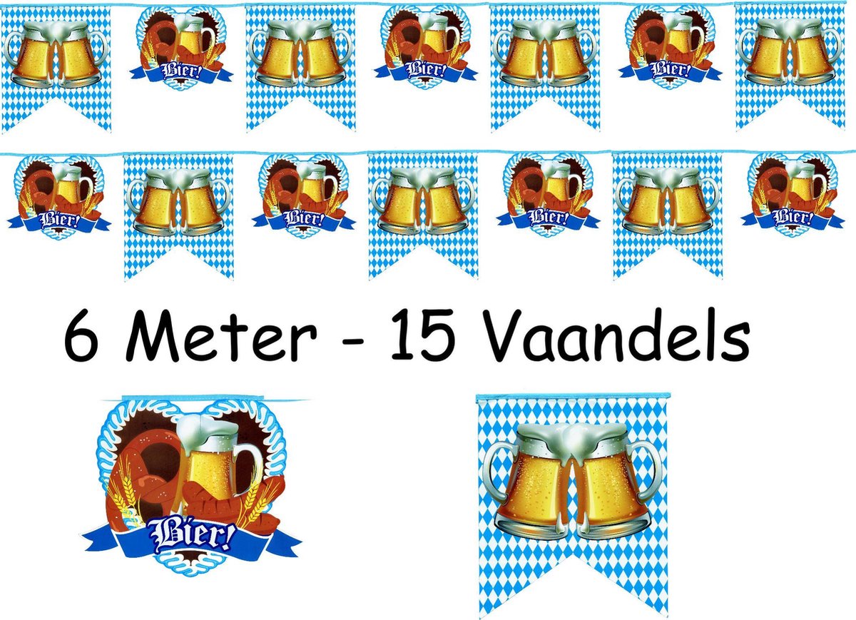 Bier   XL Formaat -   - 6 Mtr - Blauw