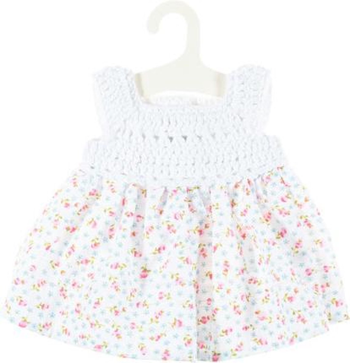 Olimi poppenjurkje Crochet Meadow Pale voor een pop van ca. 32 cm