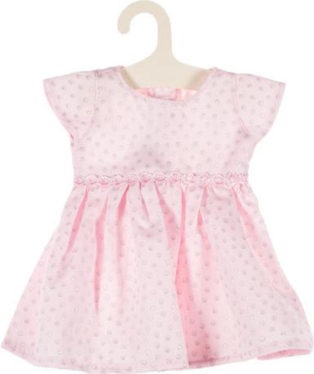 Olimi poppenjurkje Dots Pink roze voor een pop van ca. 38 cm