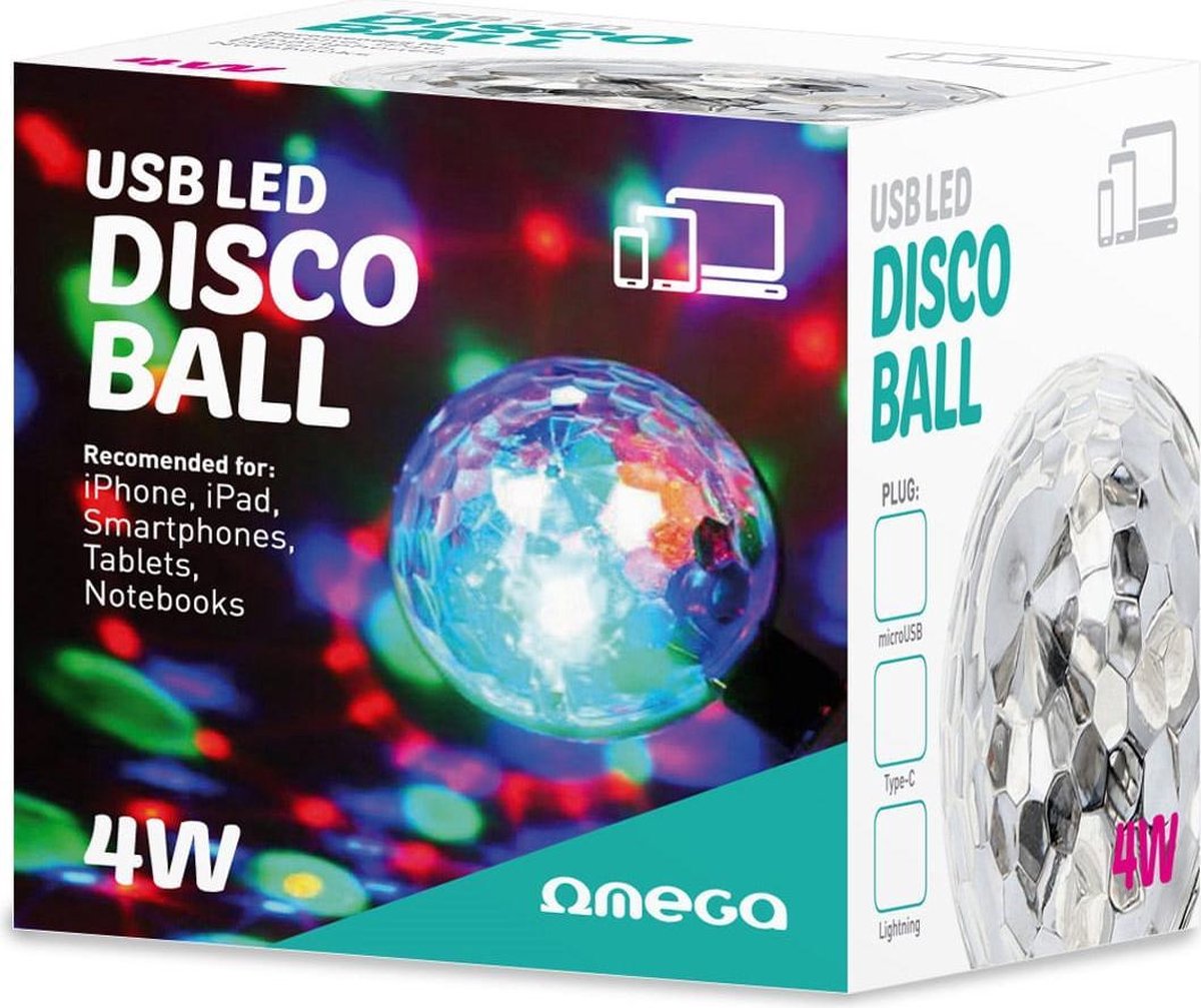 OMEGA - Magic DiscoBol - USB LED - MICRO-USB  DiscoBol