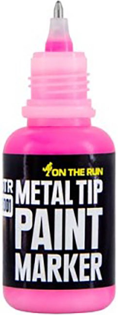 On the Run - Metal Tip Paint Marker - verfstift - 2-3mm punt - 20ml - Pink