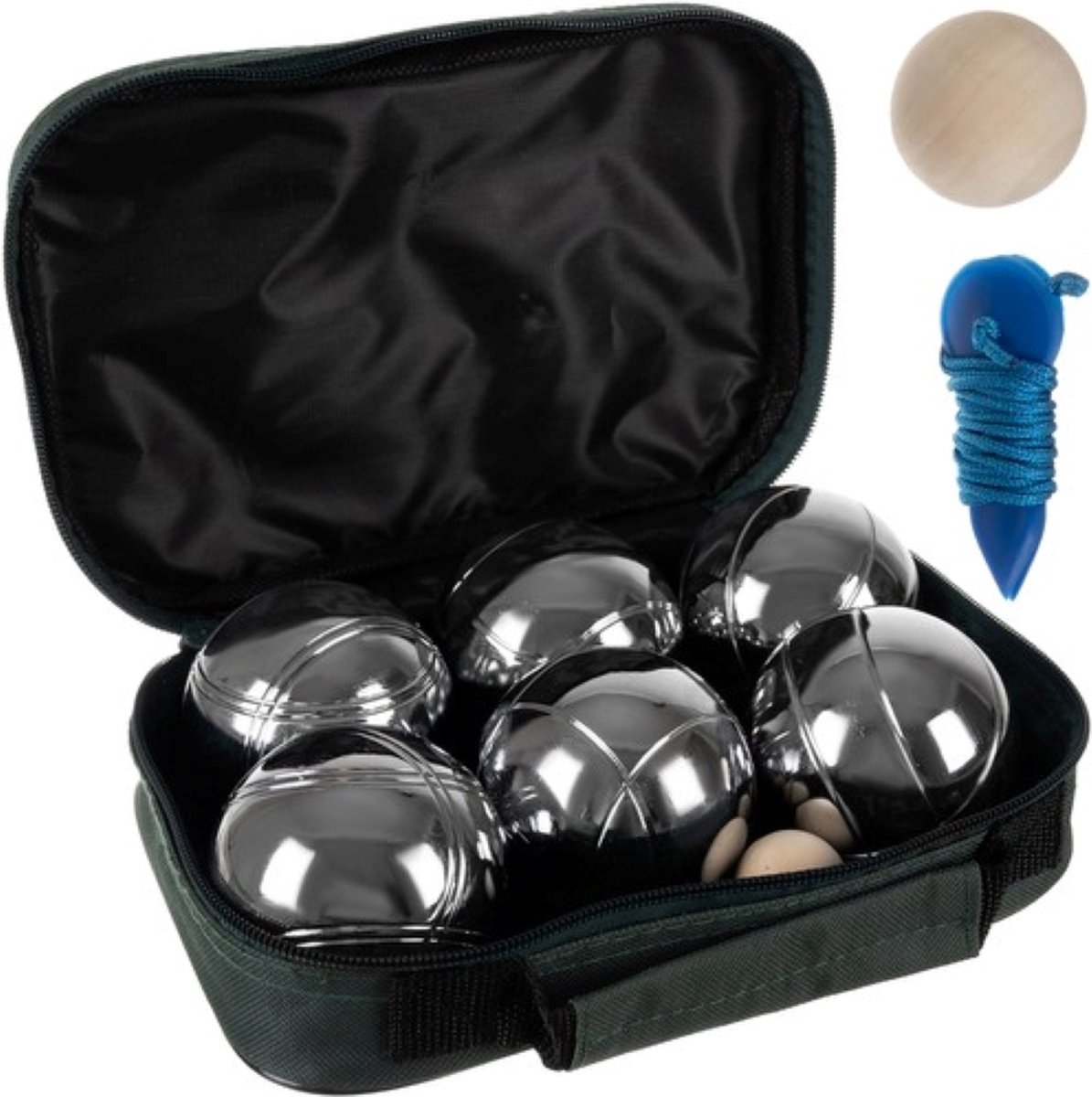 Oneiros Luxe Jeu de Boules Set V - 6 Ballen - Chroom