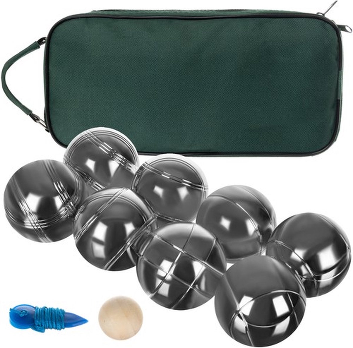 Oneiros Luxe Jeu de Boules Set V - 8 Ballen - Chroom