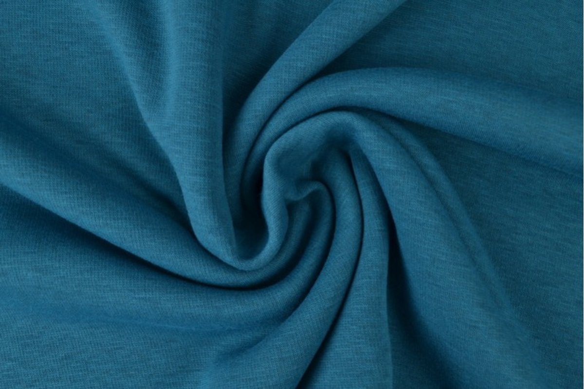 10 meter alpenfleece - Donker petrol - 150cm breed