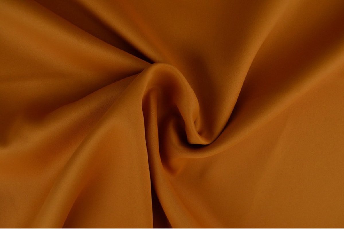 10 meter verduisterende stof - Okergeel - Gordijnstof - 150cm breed