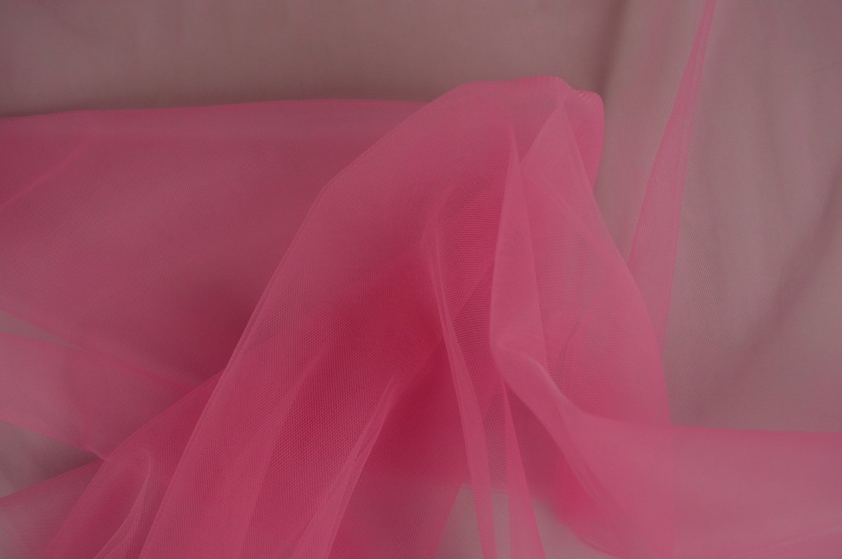 15 meter bruidstule - Fuchsia - 150cm breed