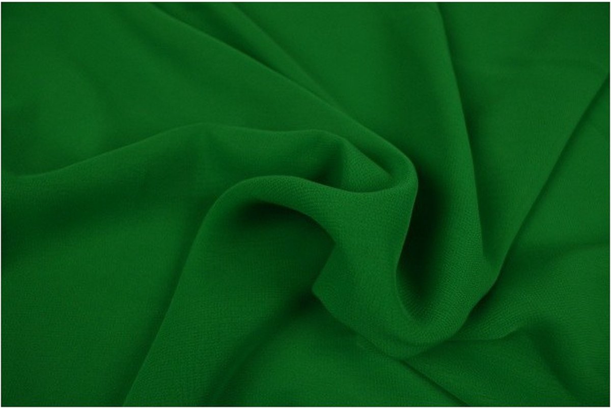 50 meter chiffon stof - Groen - Voile - Vitrage - 150cm breed