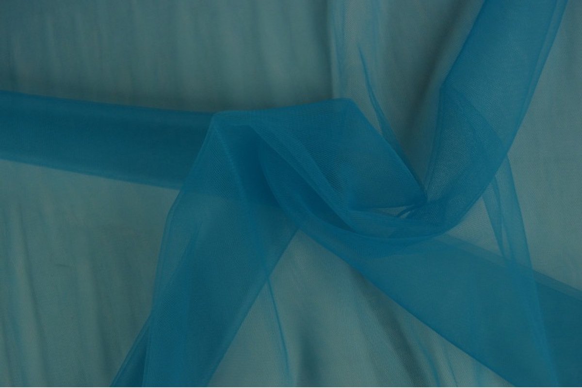 Bruidstule - Petrol - 1 meter - Per meter - 150cm breed