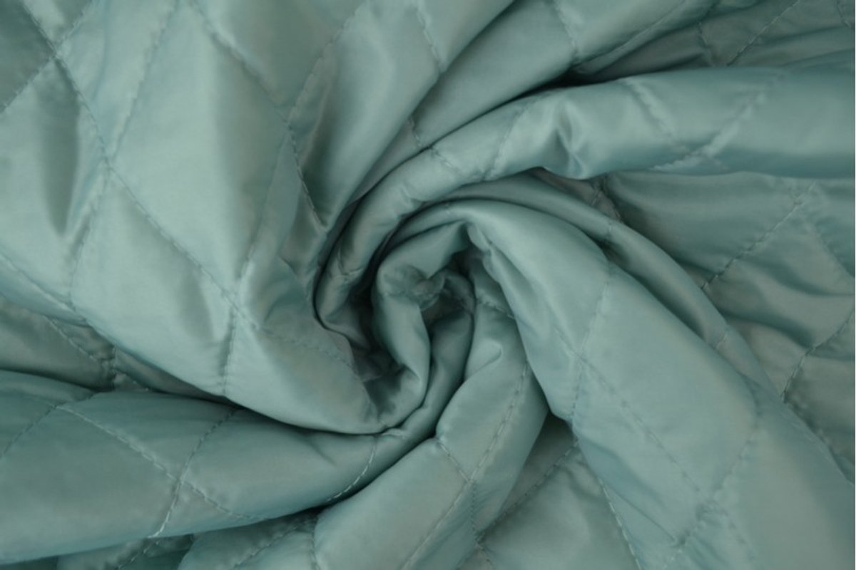 10 meter gewatteerde voeringstof - Oud groen - 150cm breed