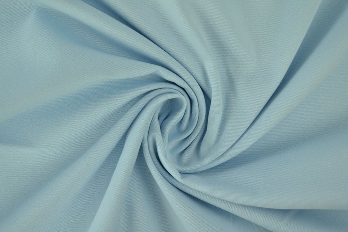 10 meter twill katoen - Baby blauw - 65% katoen - 35% polyester