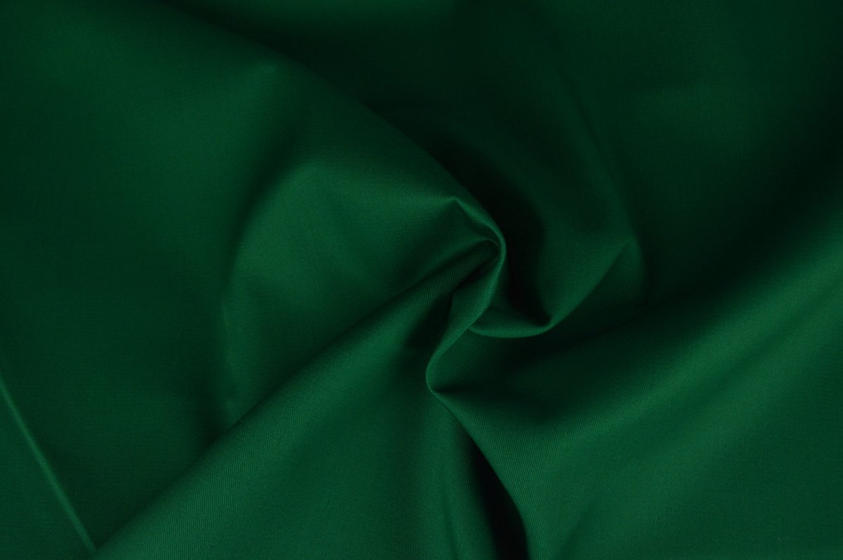 10 meter twill katoen - Groen - 65% katoen - 35% polyester