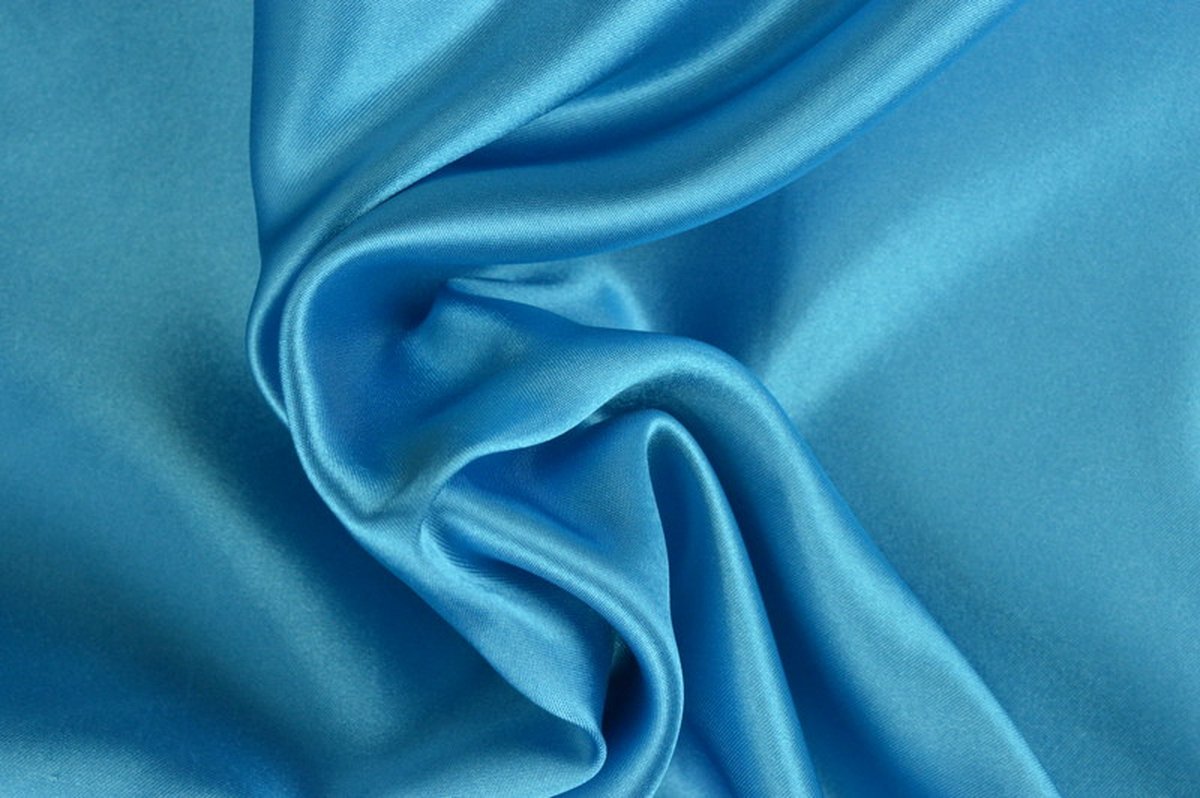 50 meter satijn stof - Petrol - 100% polyester