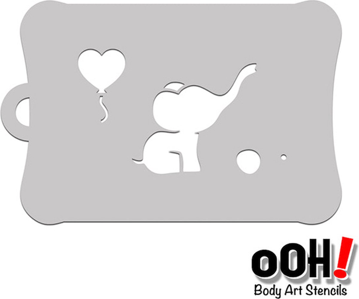 oOh Body Art Baby Olifant Stencil