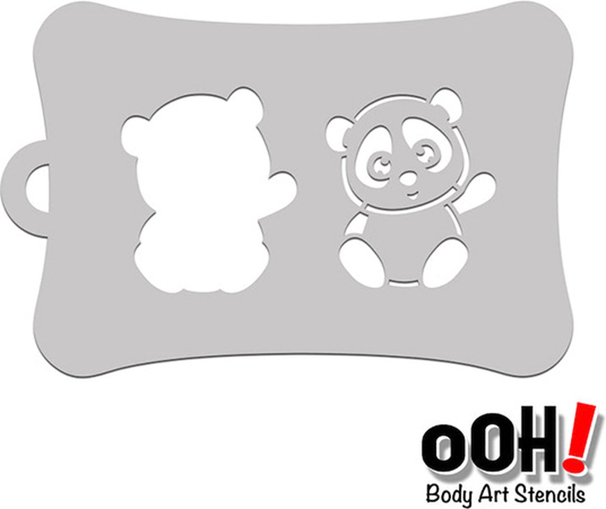 oOh Body Art Panda Stencil