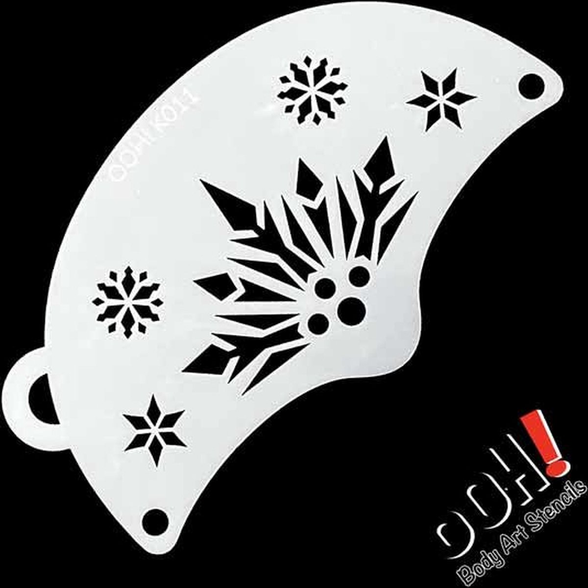 oOh Body Art Snowflake Queen Mask Face Paint Stencil K011